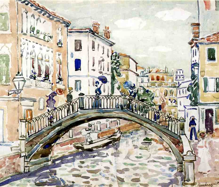 Little Bridge, Venice by Maurice Prendergast
