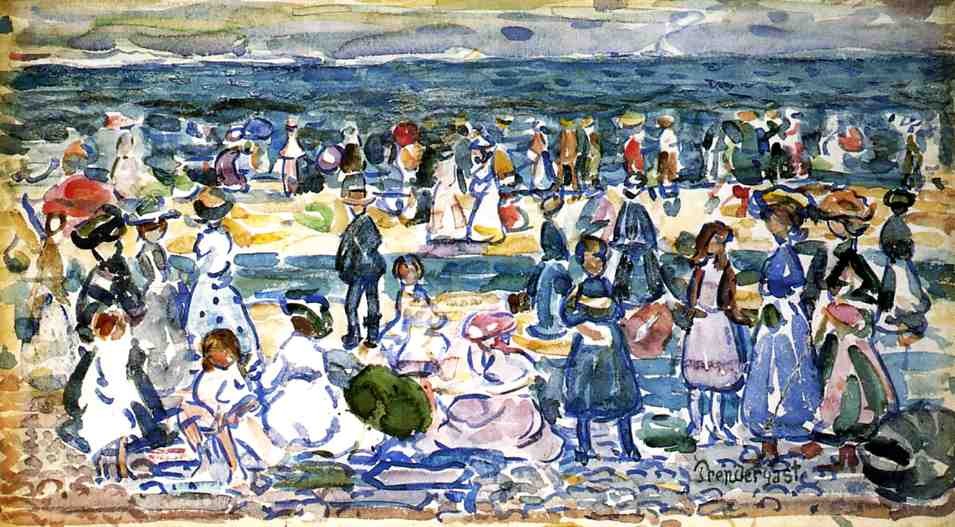 Low Tide, Revere Beach by Maurice Prendergast