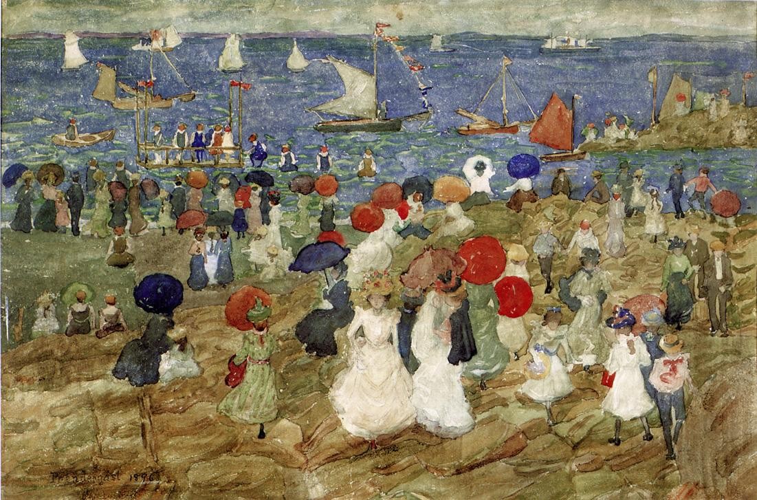 Nantasket Beach (also known as Handkerchief Point) by Maurice Prendergast