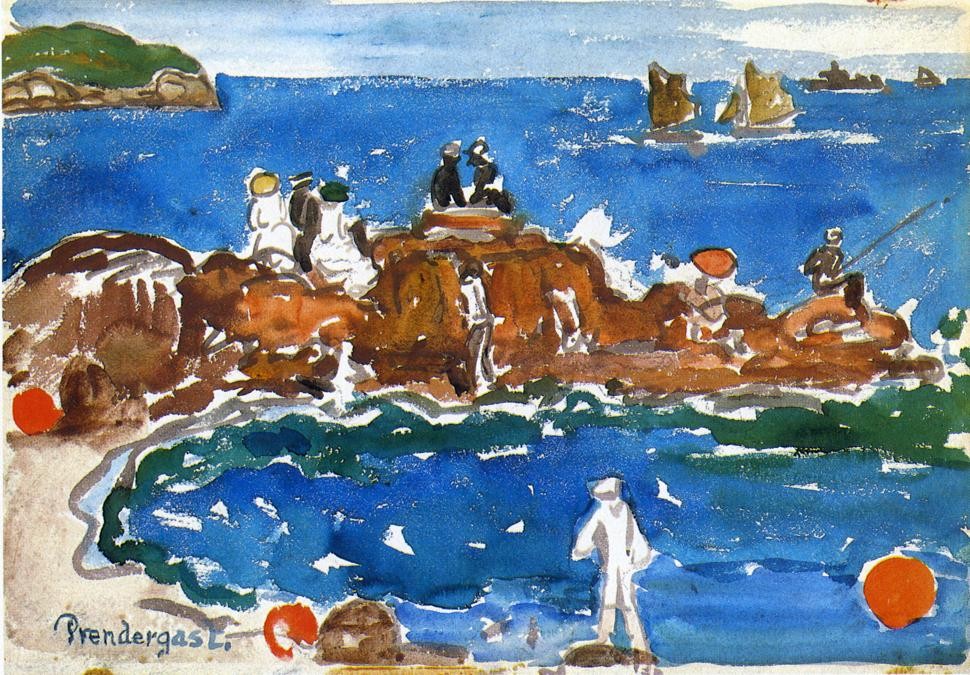 North Shore 3, Massachusetts by Maurice Prendergast