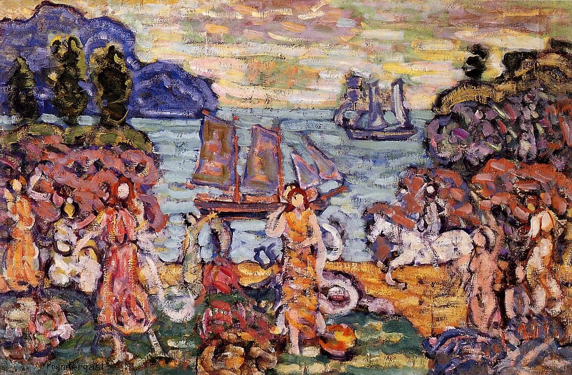 On the Shore by Maurice Prendergast