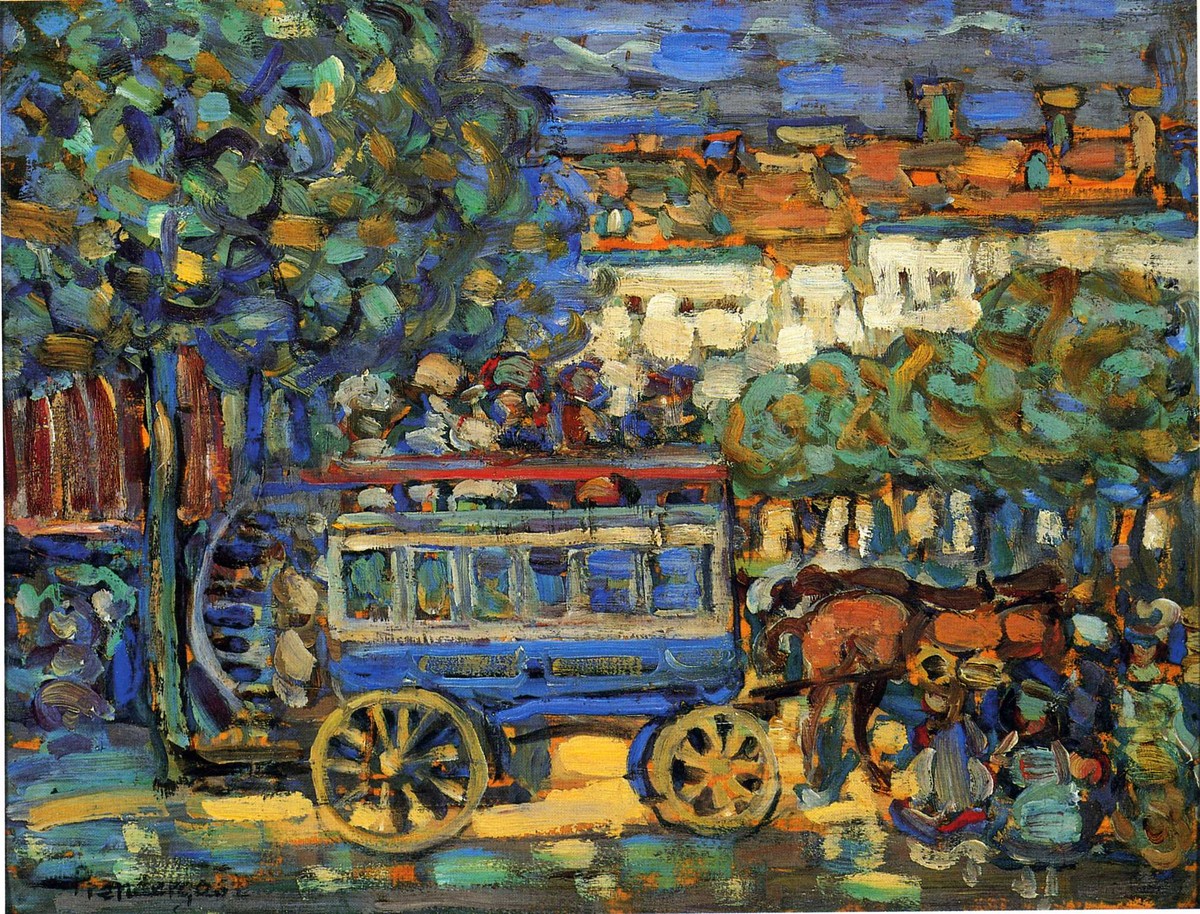 Paris Omnibus by Maurice Prendergast