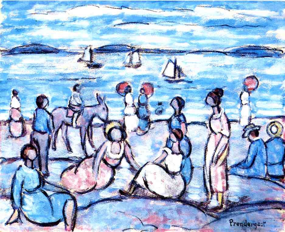 Playing at Salem, Massachusetts by Maurice Prendergast
