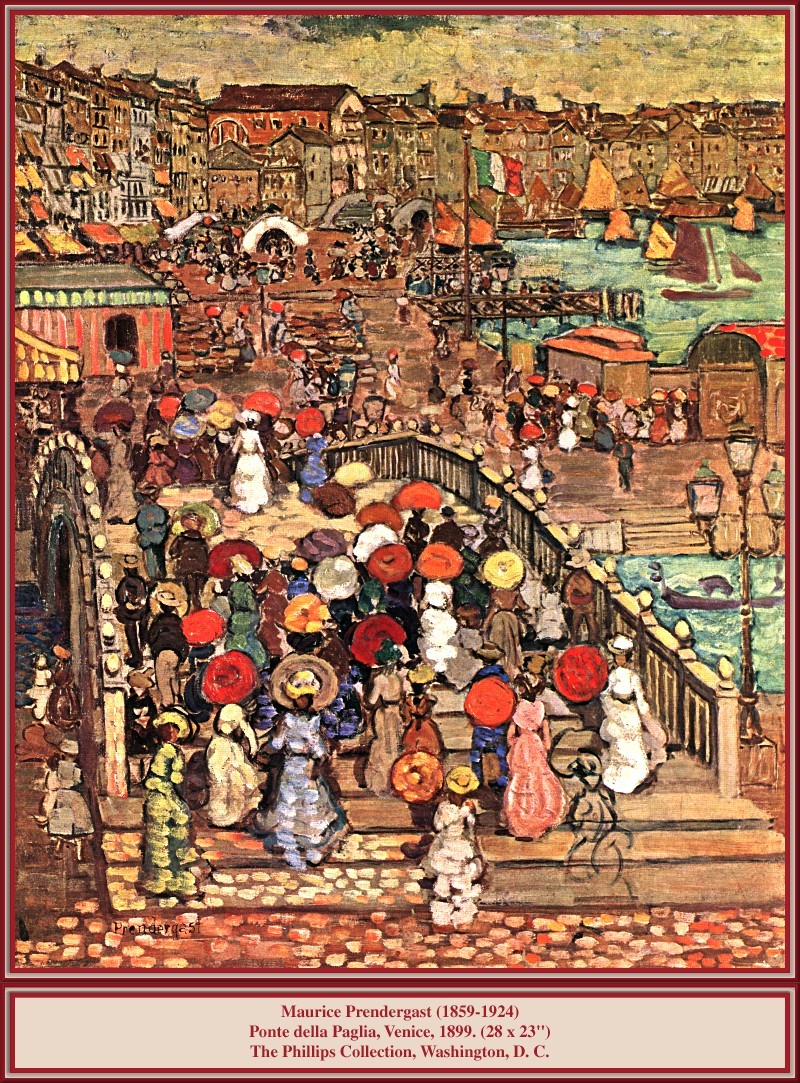 Ponte Della Paglia by Maurice Prendergast