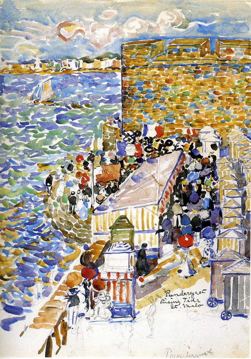Rising Tide, St. Malo by Maurice Prendergast