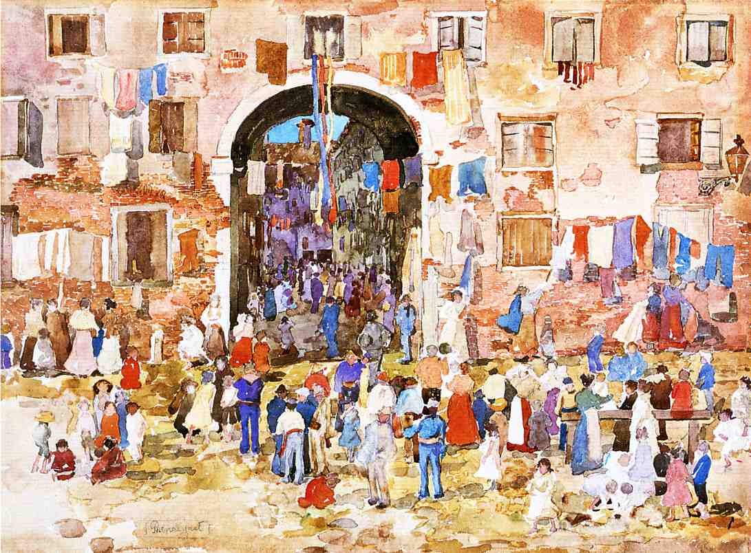 Riva degli Schiavoni by Maurice Prendergast