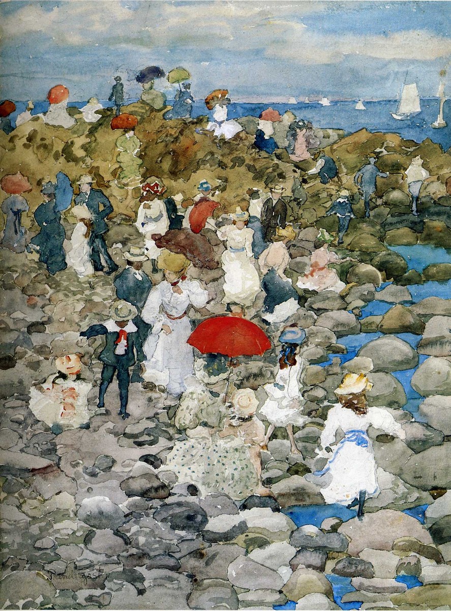 Rocky Shore, Nantasket by Maurice Prendergast