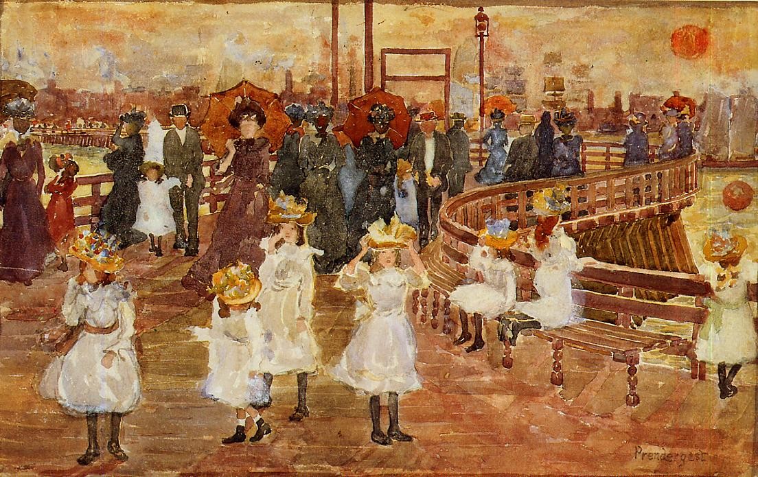 South Boston Pier by Maurice Prendergast