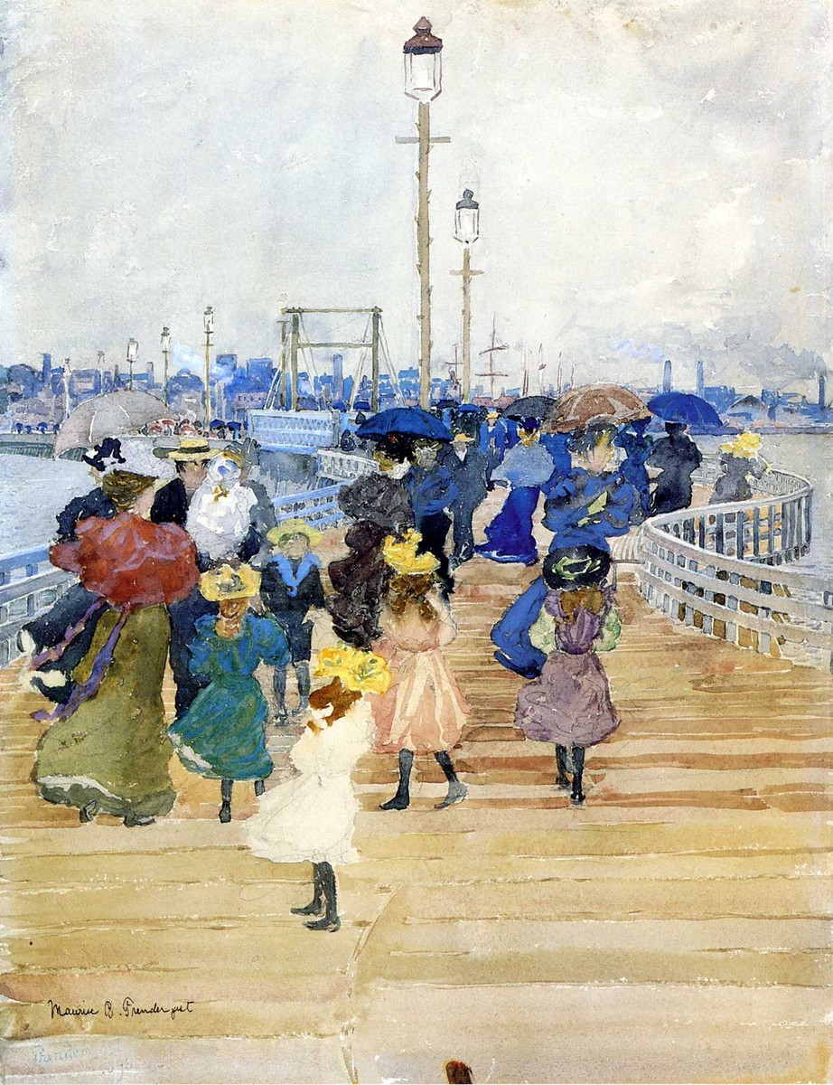 South Boston Pier (also known as Atlantic City Pier) by Maurice Prendergast