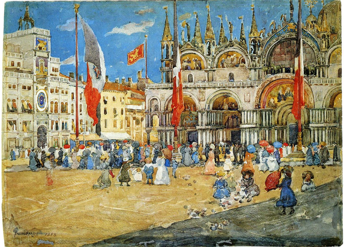 St. Mark's, Venice by Maurice Prendergast