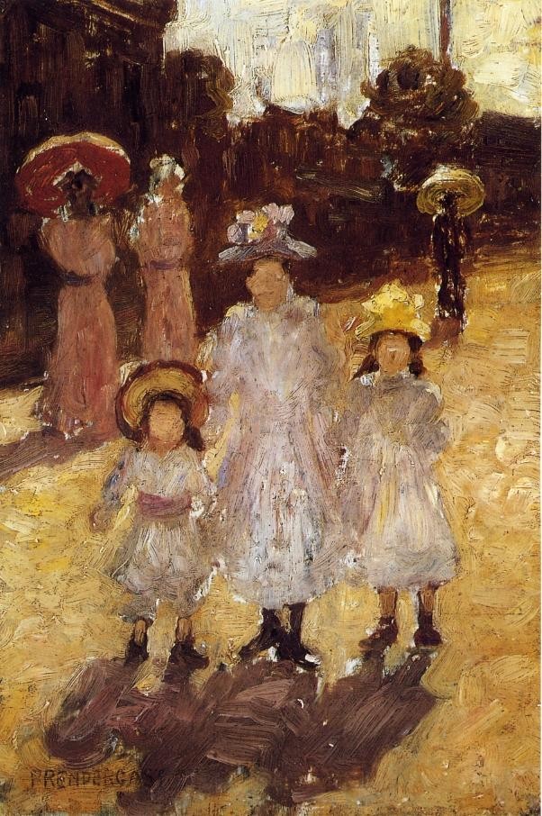 Sunday Morning, Paris by Maurice Prendergast