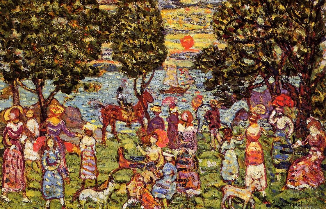 Sunset by Maurice Prendergast