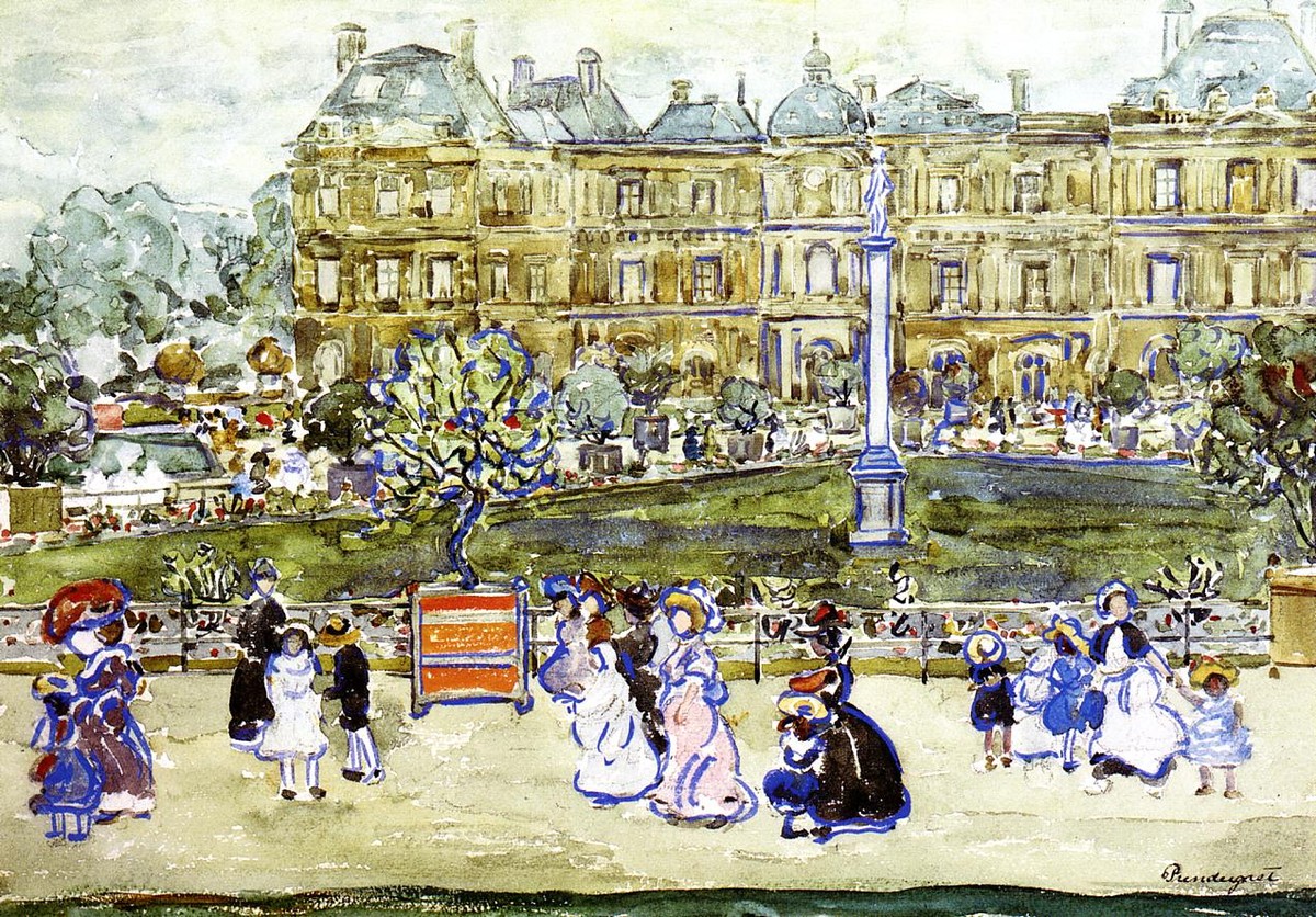 The Louvre by Maurice Prendergast