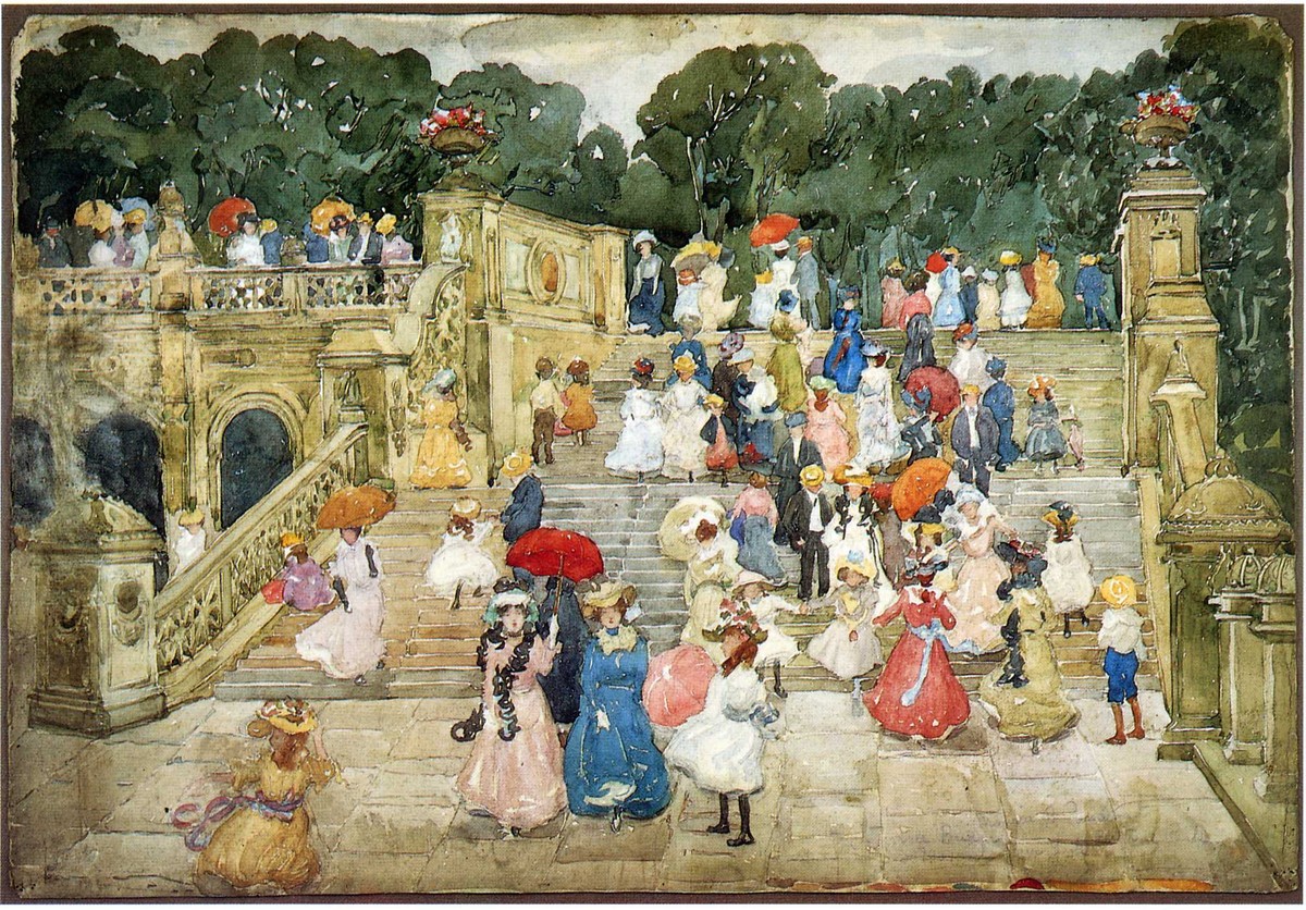 The Mall, Central Park (also known as Steps, Central Park or The Terrace Bridge, Central Park) by Maurice Prendergast
