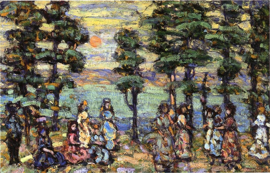 The Park at Sunset by Maurice Prendergast