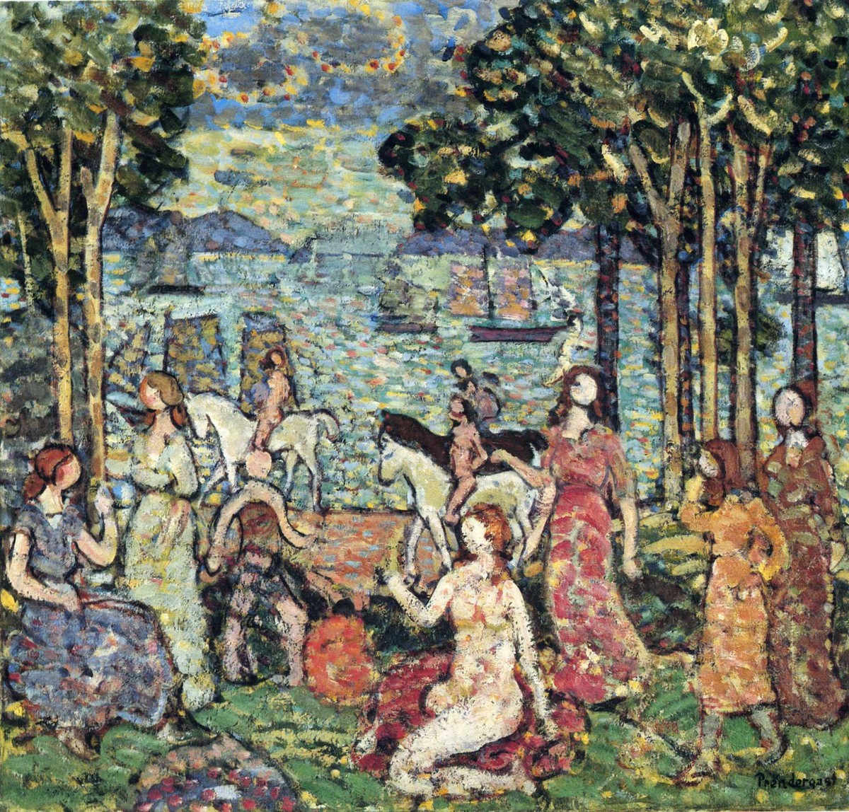 The Promenade by Maurice Prendergast
