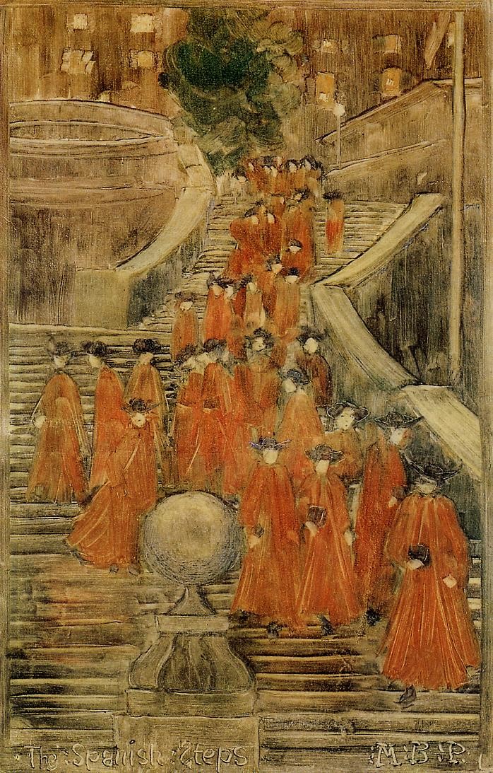 The Spanish Steps by Maurice Prendergast