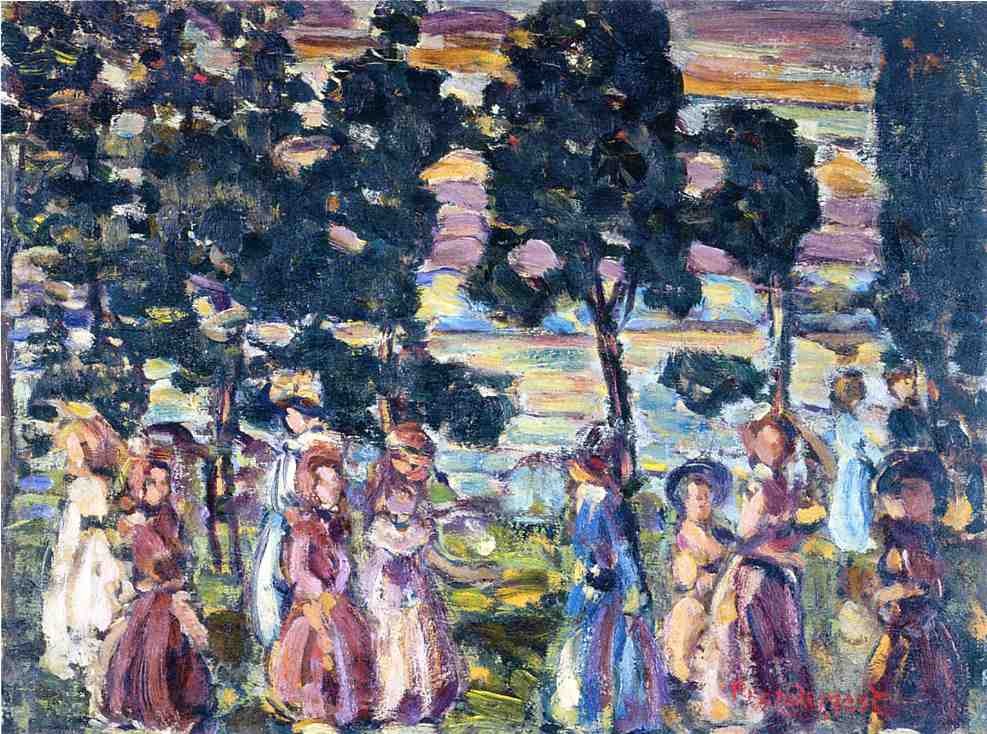 The Sunday Scene by Maurice Prendergast