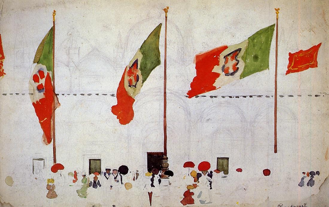 Venice (unfinished) by Maurice Prendergast