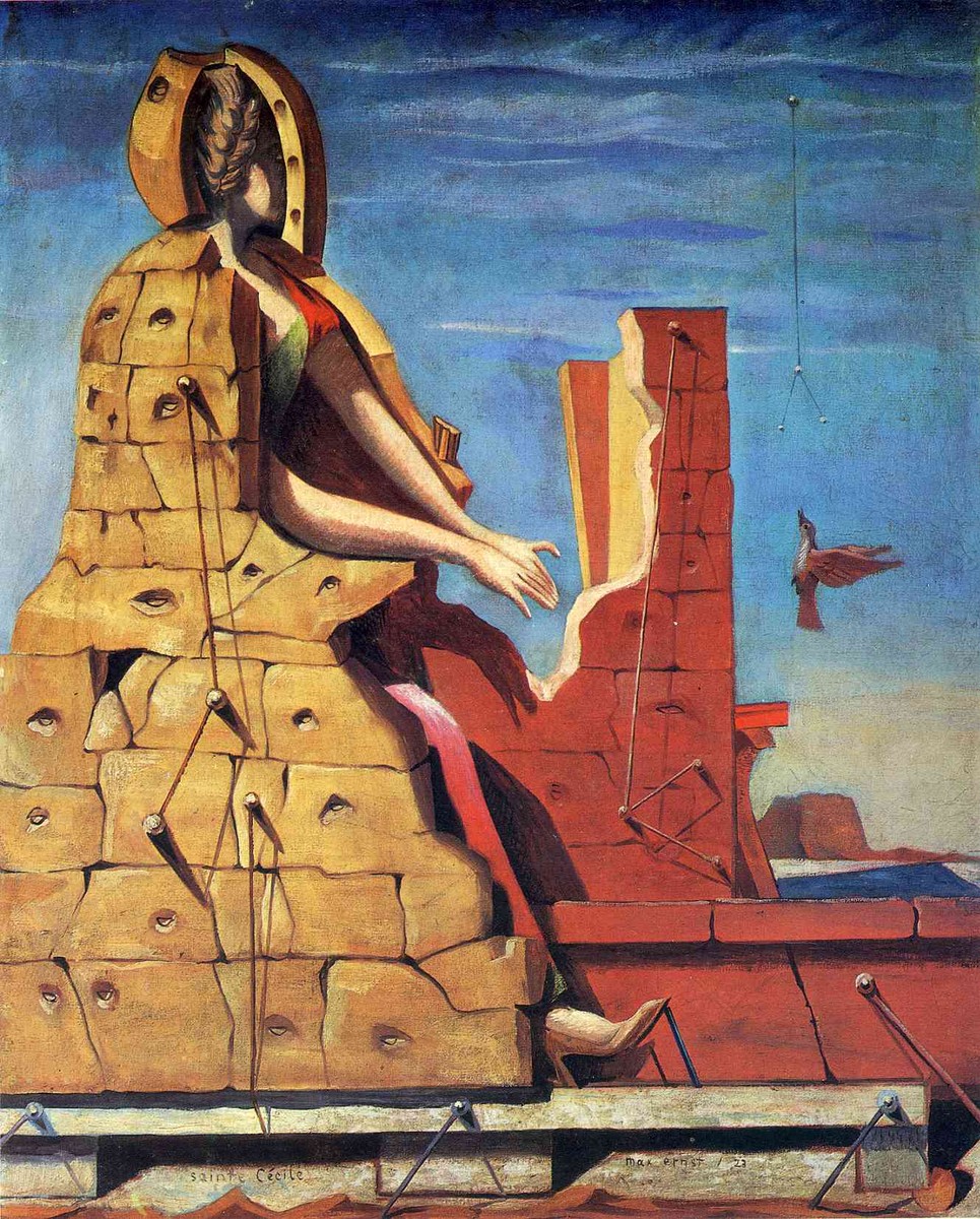 Saint Cecilia (Invisible piano) by Max Ernst