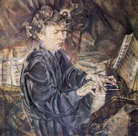 Portrait of Ferruccio Busoni by Max Oppenheimer
