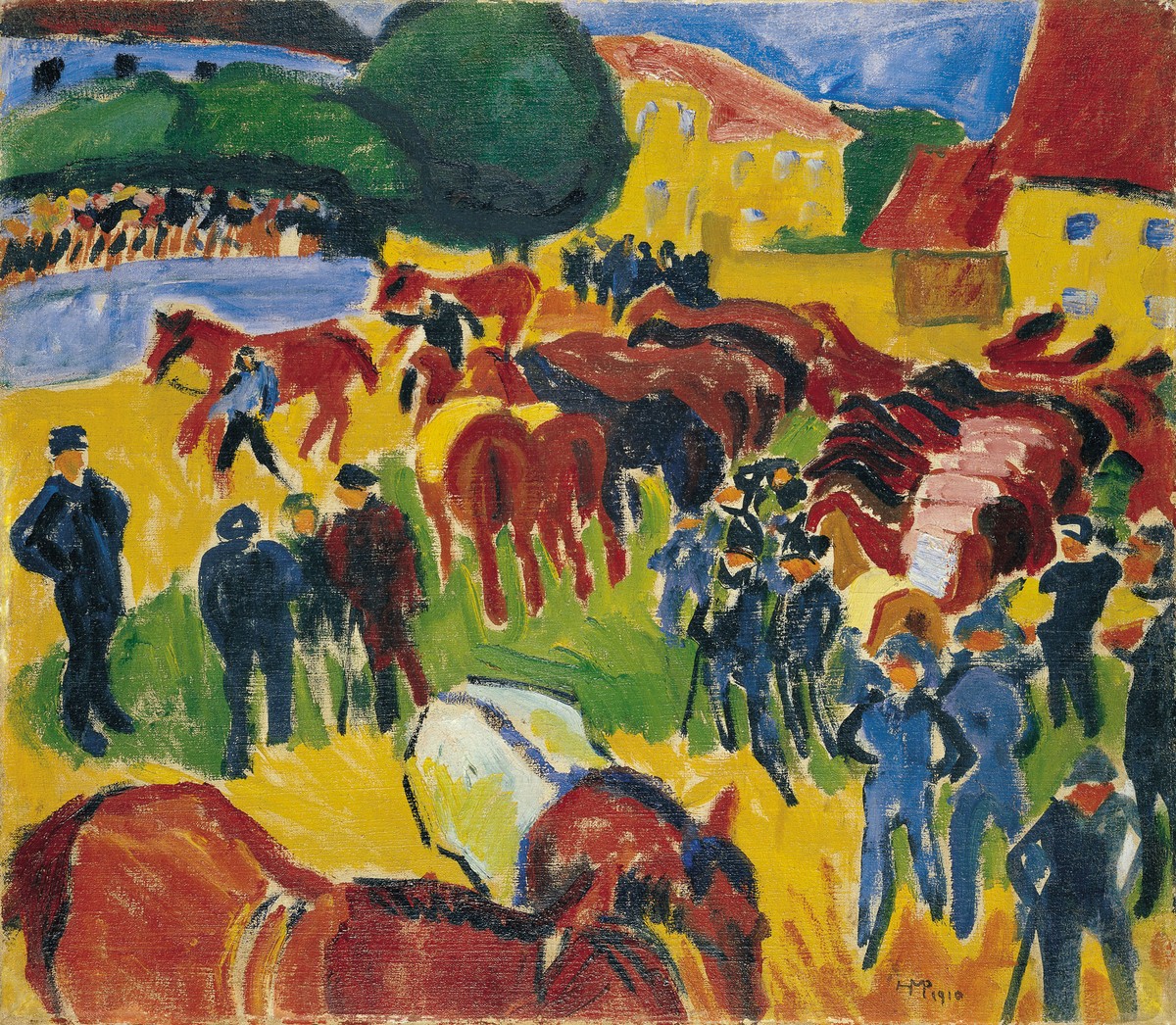 Horse Fair by Max Pechstein