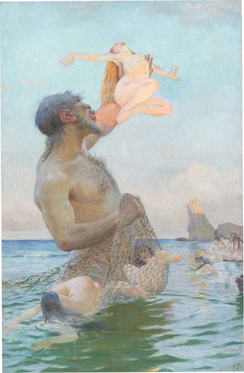 Study for the painting The fishing expedition of Polyphemus by Max Pietschmann