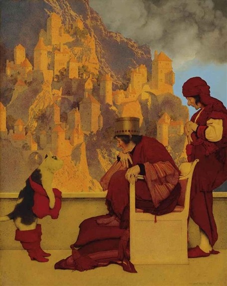 Puss in Boots by Maxfield Parrish