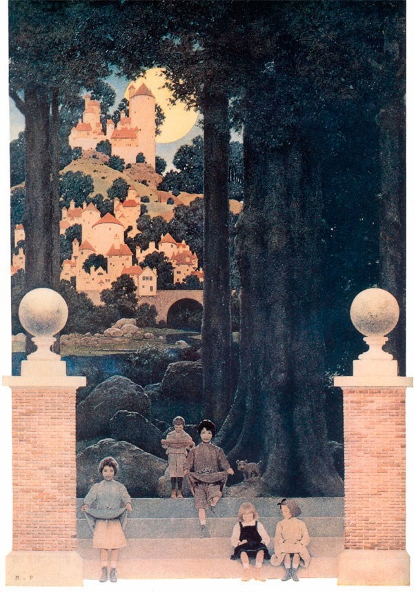 The Sugar-plum Tree by Maxfield Parrish