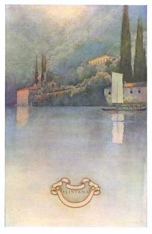 Villa Pliniana, Lake Como by Maxfield Parrish