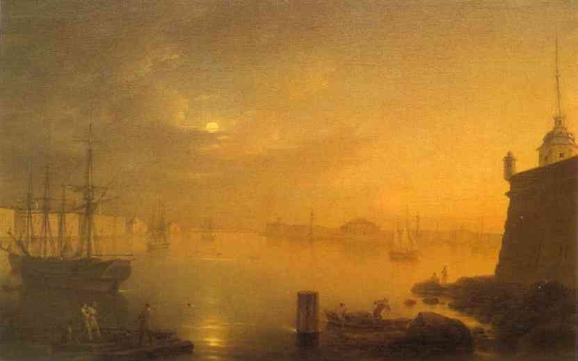 Moonlit Night in St. Petersburg by Maxim Vorobiev