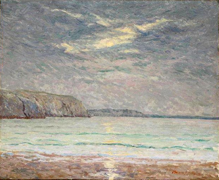Cliffs at Sunset by Maxime Maufra