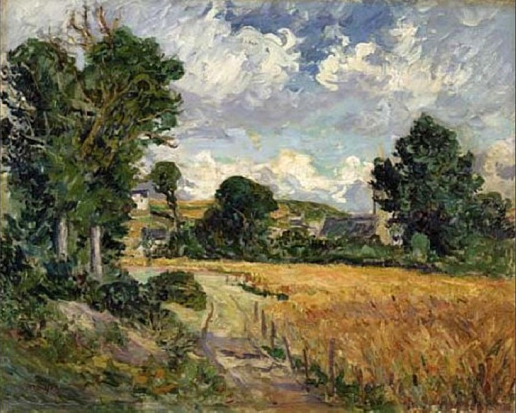 Cornfield in the Valley of Saint-Jean-du-Doigt by Maxime Maufra