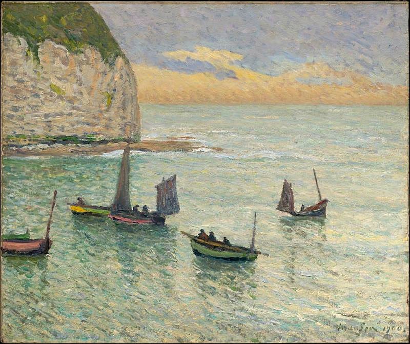 Departure of Fishing Boats by Maxime Maufra