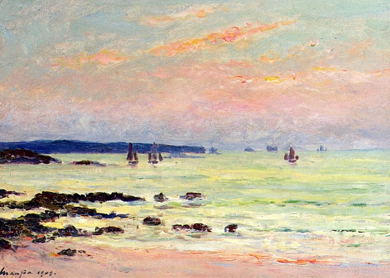 Evening at the Sea by Maxime Maufra