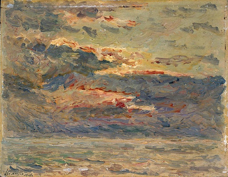 Sunset on the Sea by Maxime Maufra