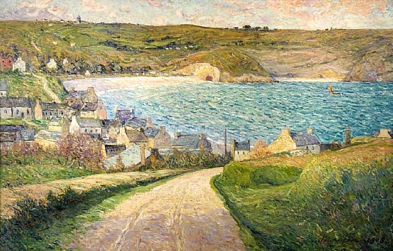 The Beach at Morgat by Maxime Maufra