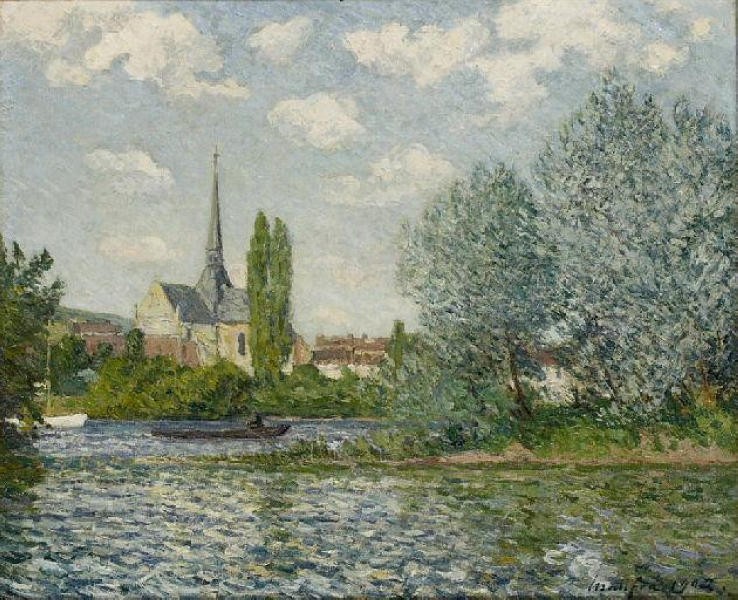 The church at Little Andelys by Maxime Maufra