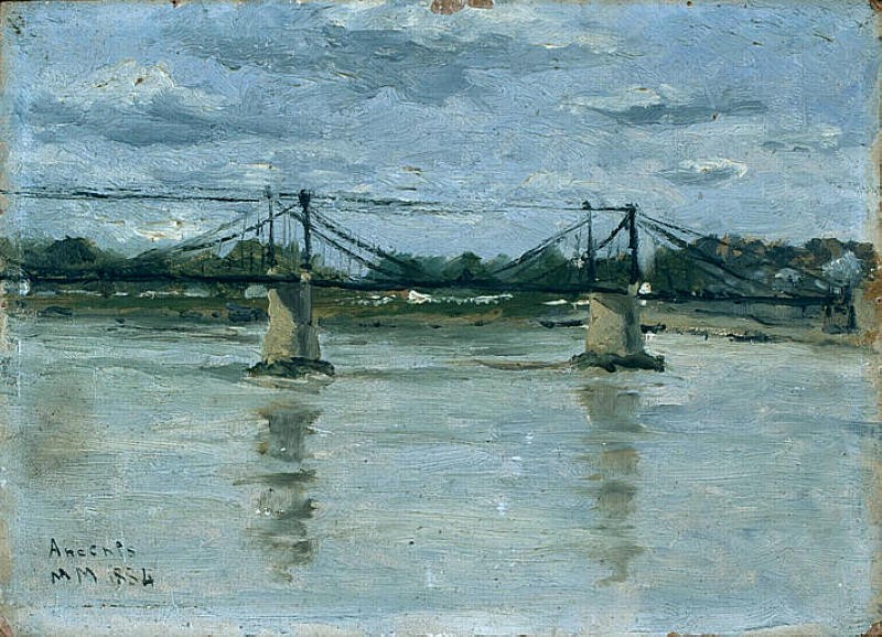 The old bridge in Ancenis by Maxime Maufra