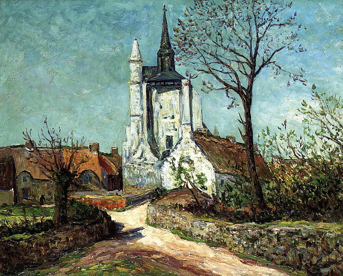 The Village and Chapel of Sainte-Avoye (Morbihan) by Maxime Maufra