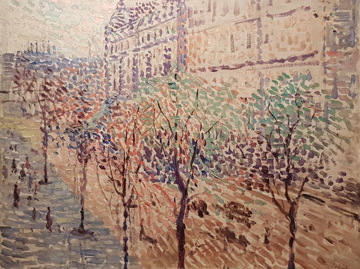Le boulevard by Maximilien Luce