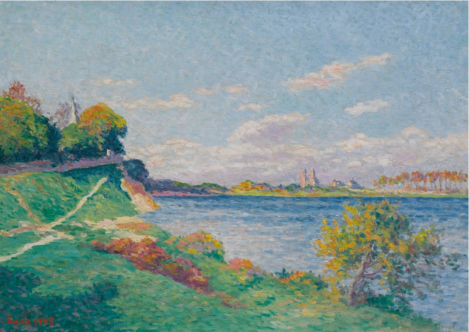 Mantes, Banks Of The Seine by Maximilien Luce