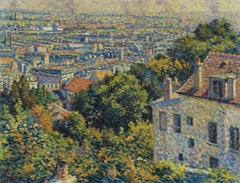 Montmartre, de la rue Cortot, vue vers Saint-Denis by Maximilien Luce