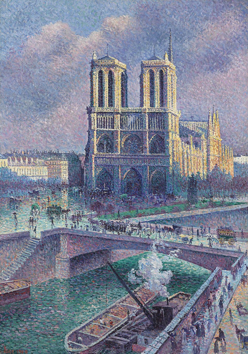 Notre Dame De Paris by Maximilien Luce