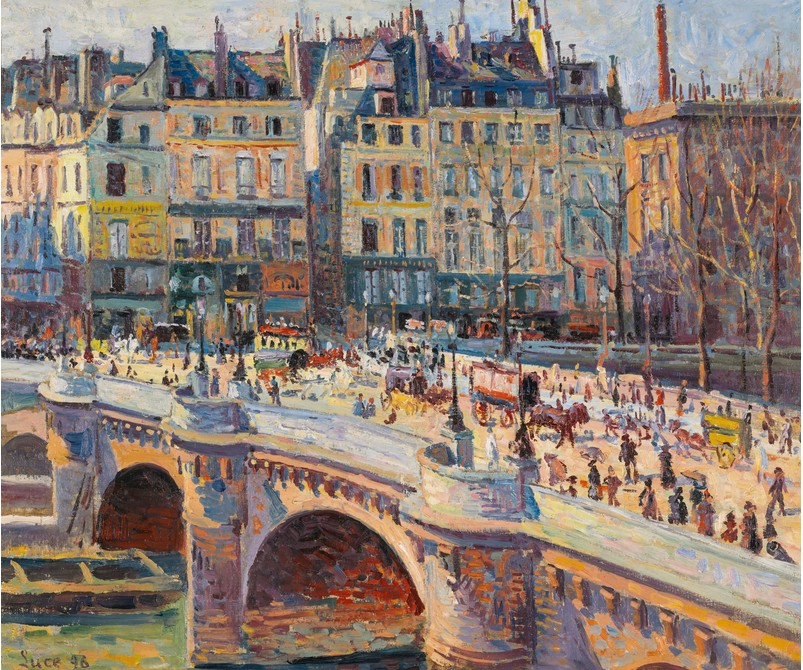 Paris, Le Pont-neuf Et Le Quai Conti by Maximilien Luce