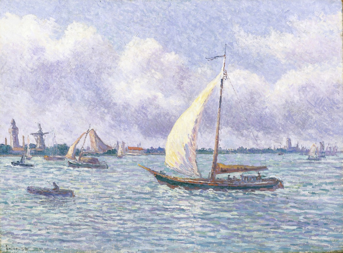 The Meuse near Dordrecht by Maximilien Luce