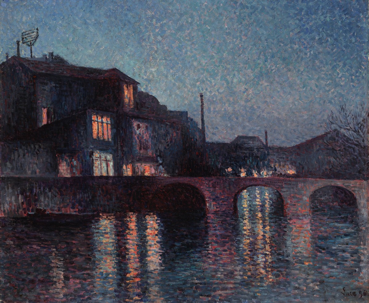 The River Sambre in Charleroi by Maximilien Luce