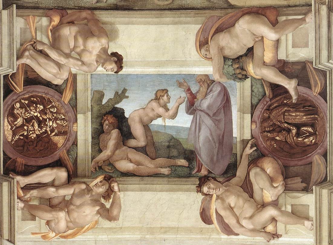 Sistine Chapel Ceiling: Creation of Eve by Michelangelo