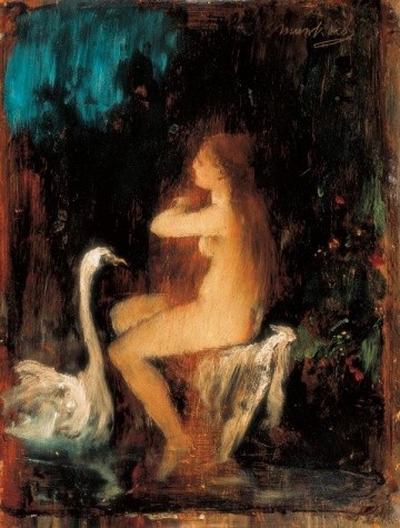 Leda by Mihaly Munkacsy
