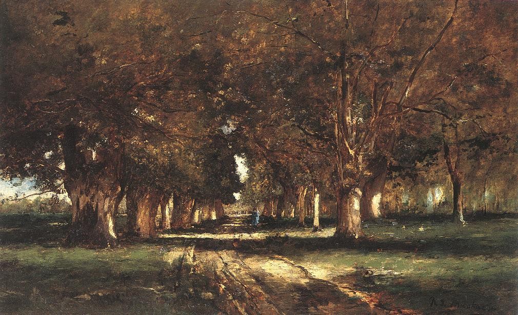 Line of Trees by Mihaly Munkacsy